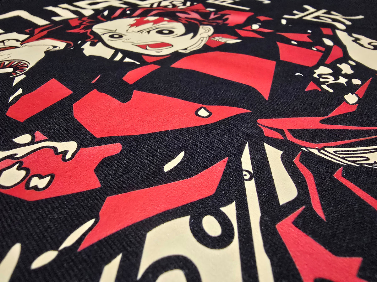 Tanjiro Kamado Graphic Tee – Demon Slayer Kanji Edition
