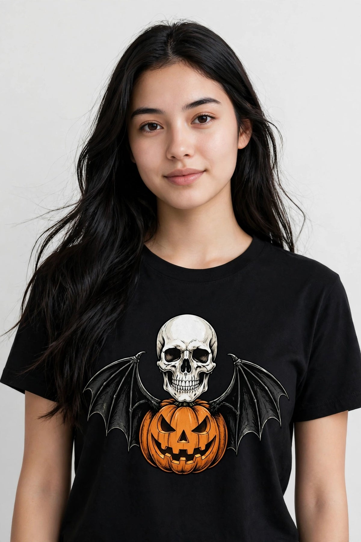 Spooky Skull Pumpkin T-Shirt