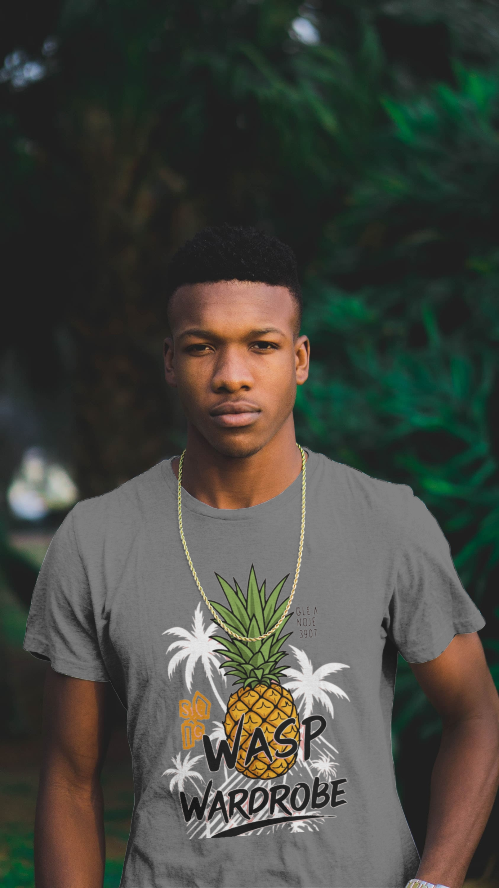 Summer Pineapple Palms t-shirt [Exclusive Wasp Wardrobe Desing]