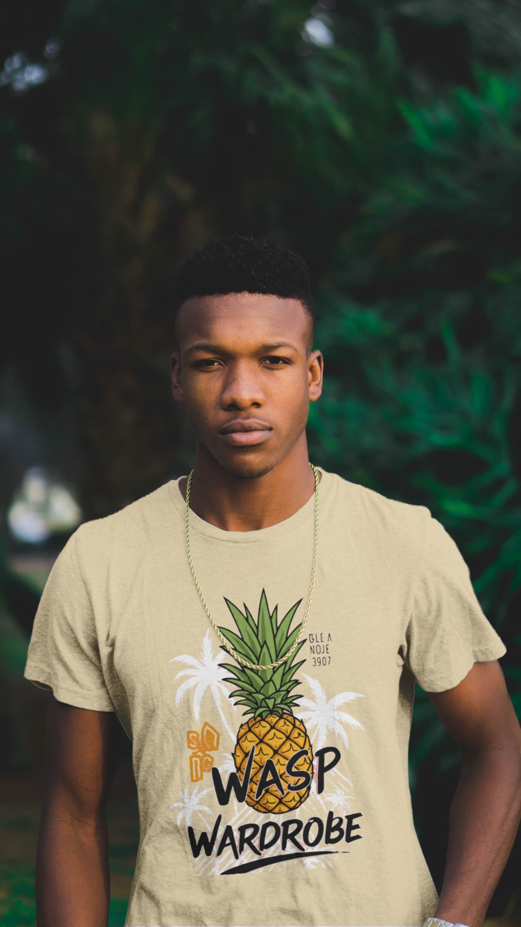 Summer Pineapple Palms t-shirt [Exclusive Wasp Wardrobe Desing]