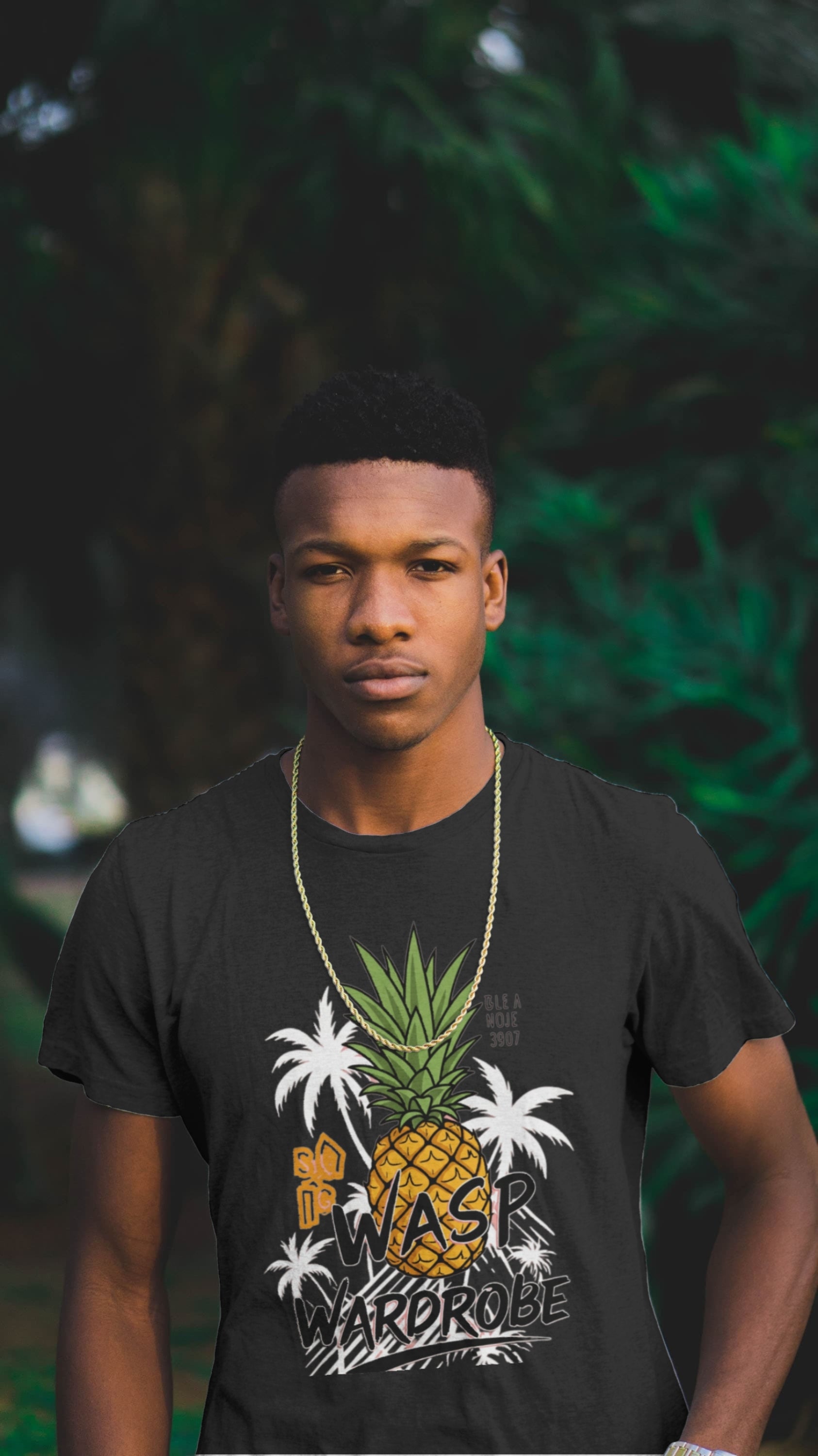 Summer Pineapple Palms t-shirt [Exclusive Wasp Wardrobe Desing]