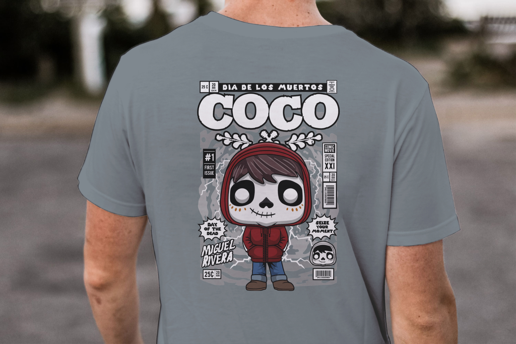 Seize Your Moment" Funko Miguel Comic Cover Tee