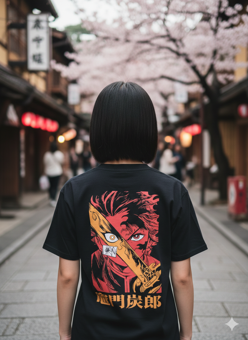 Tanjiro Kamado "Fire & Blade" Anime Tee