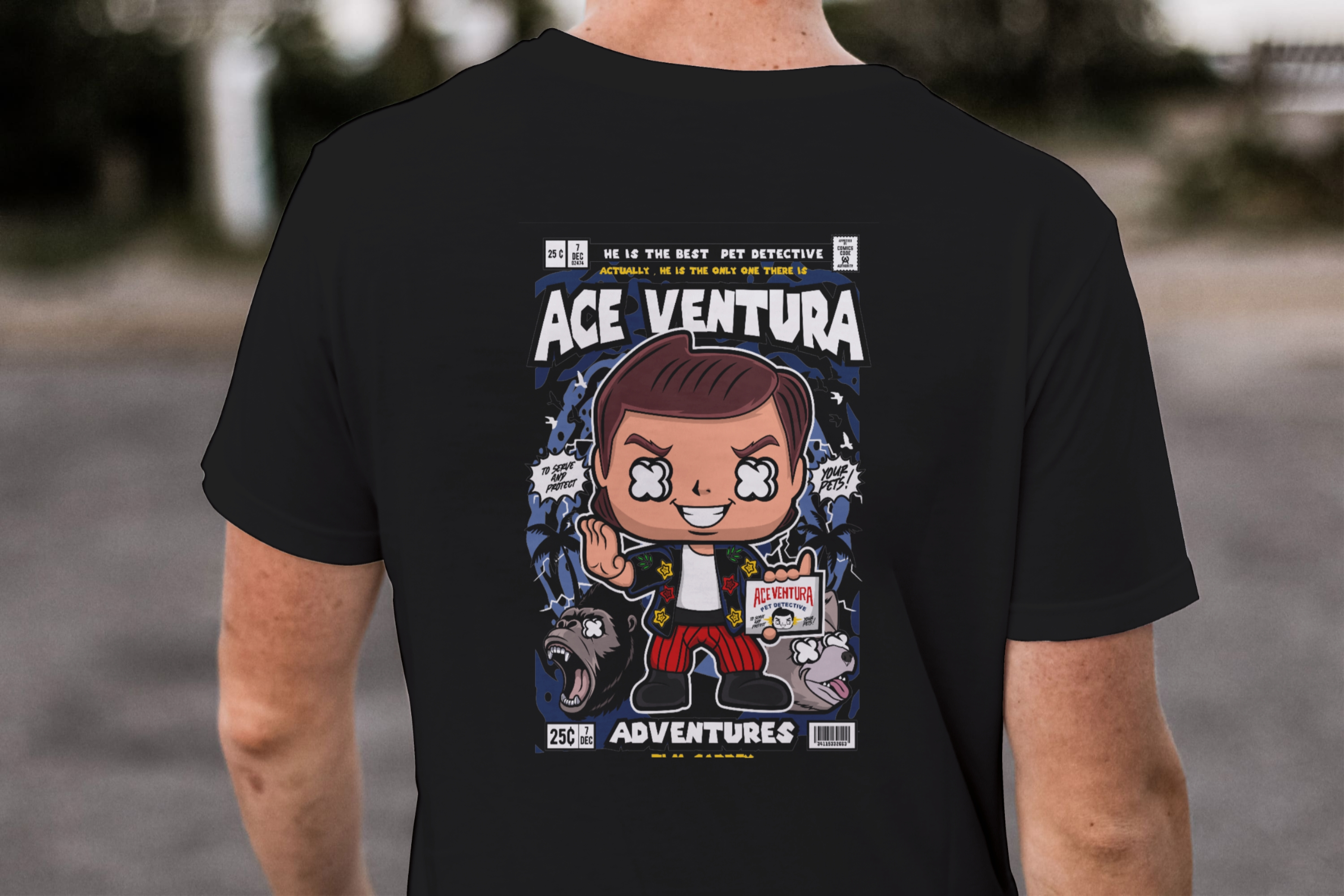 The Best Pet Detective"Funko Ace Ventura Comic Tee