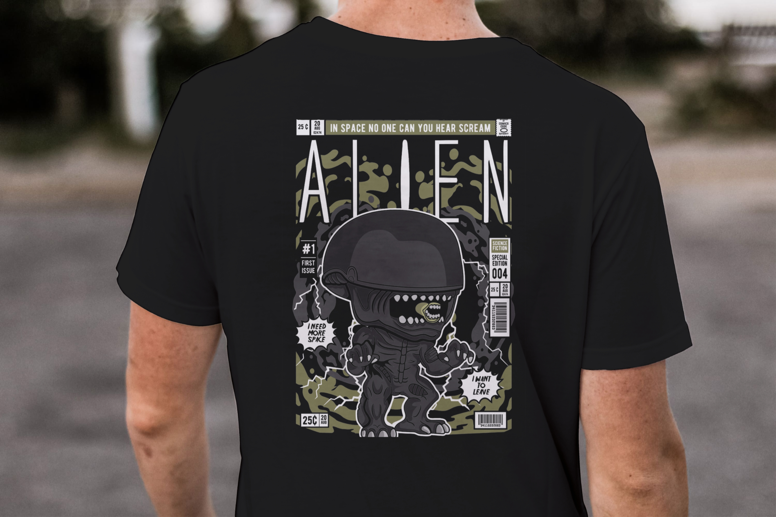 Alien "No One Can Hear You Scream" Comic Edition Tee