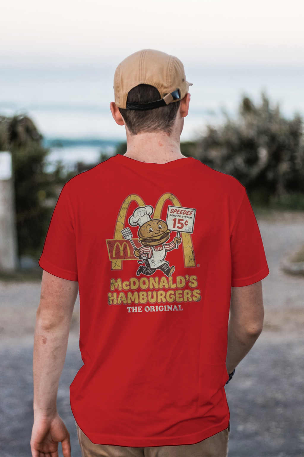 Vintage McDonald's 1955 Speedee Mascot Retro Tee