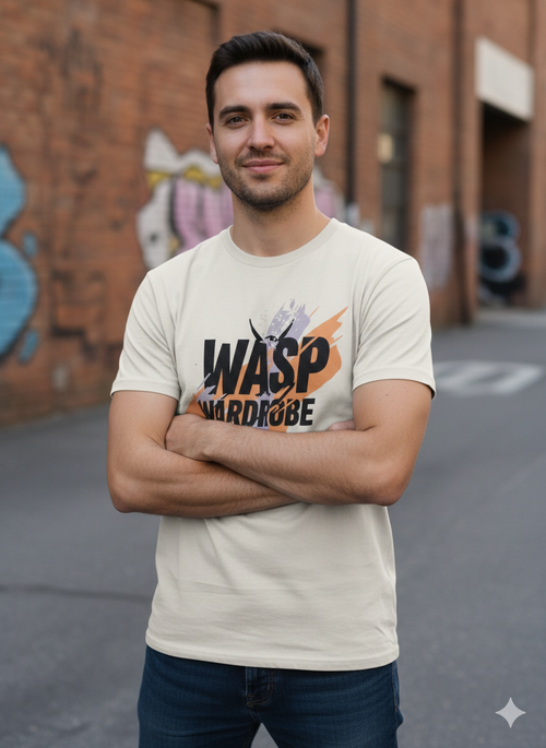 -Wasp Wardrobe Exclusive Beige Unisex T-Shirt