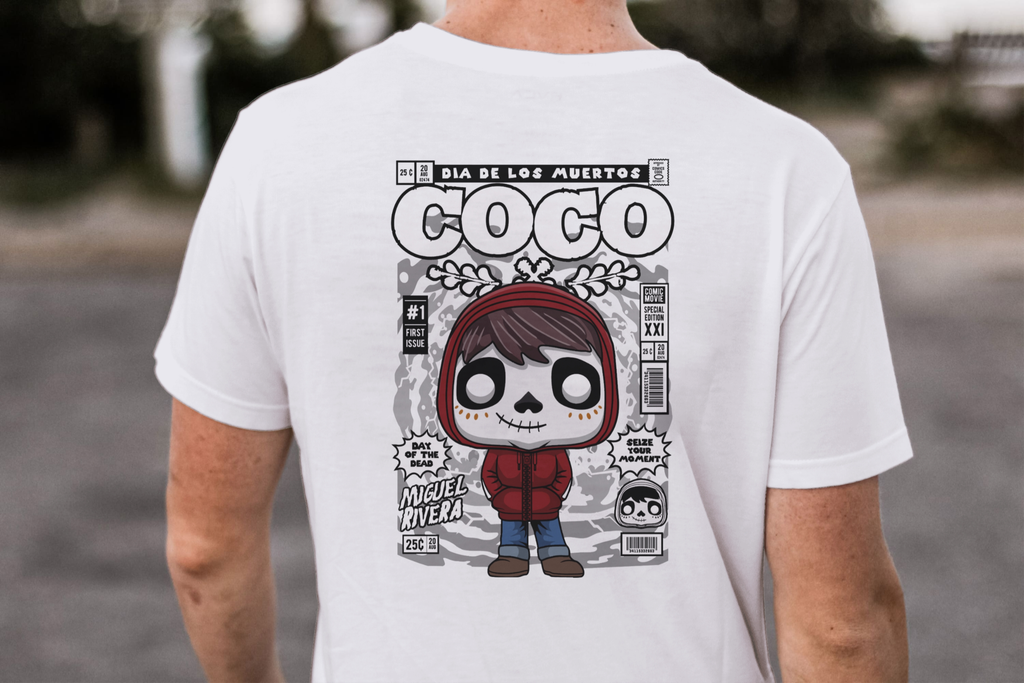 Seize Your Moment" Funko Miguel Comic Cover Tee