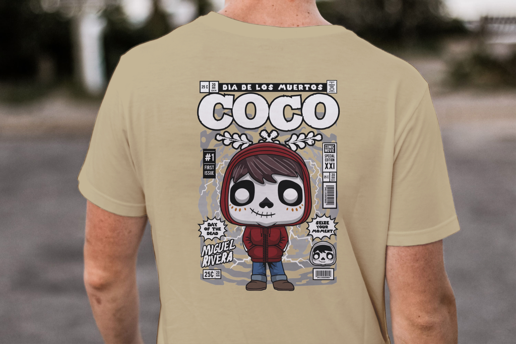 Seize Your Moment" Funko Miguel Comic Cover Tee