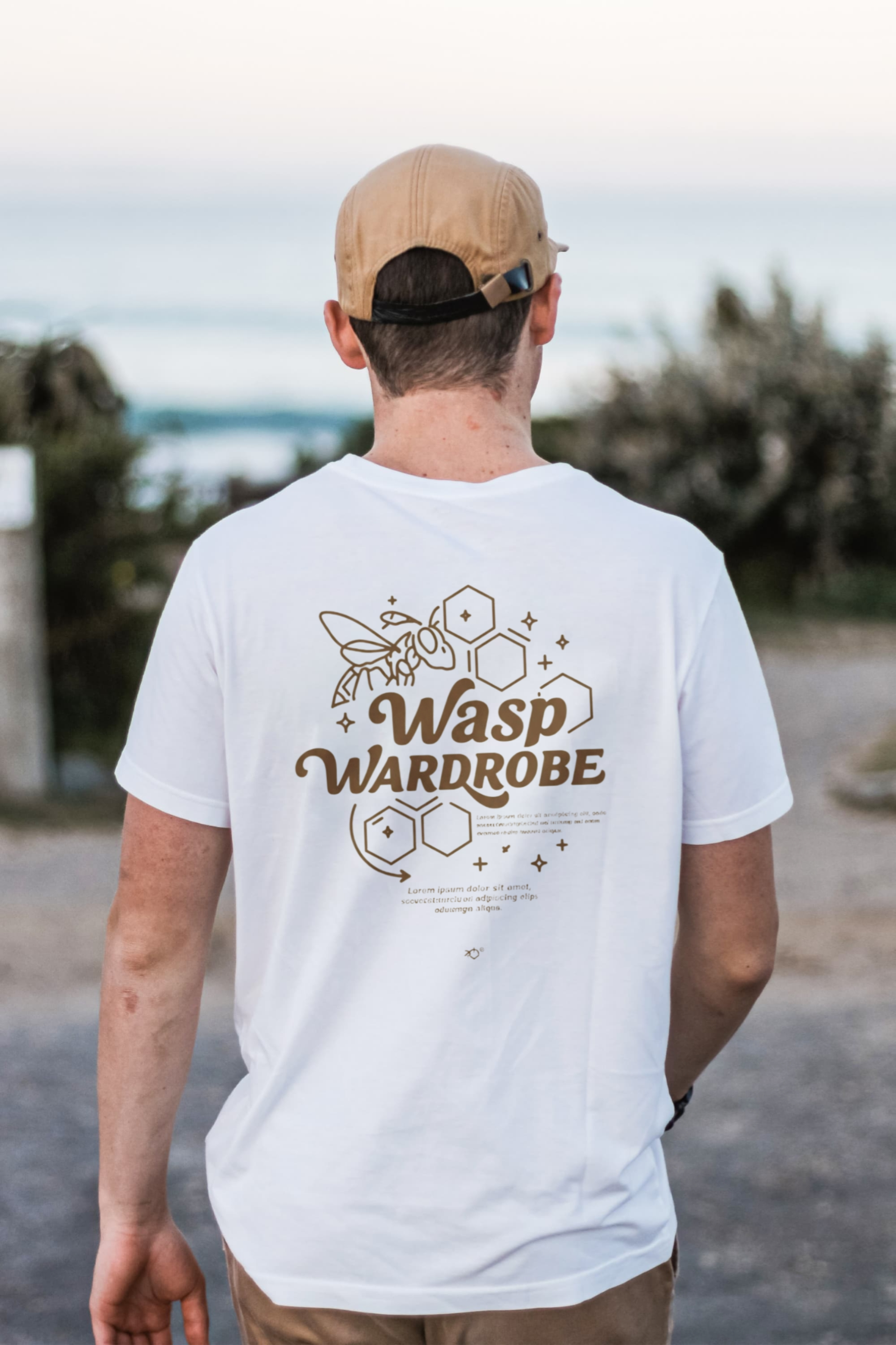 Wasp Wardrobe Honey comb Tee-[Exclusive Wasp Wardrobe Design]