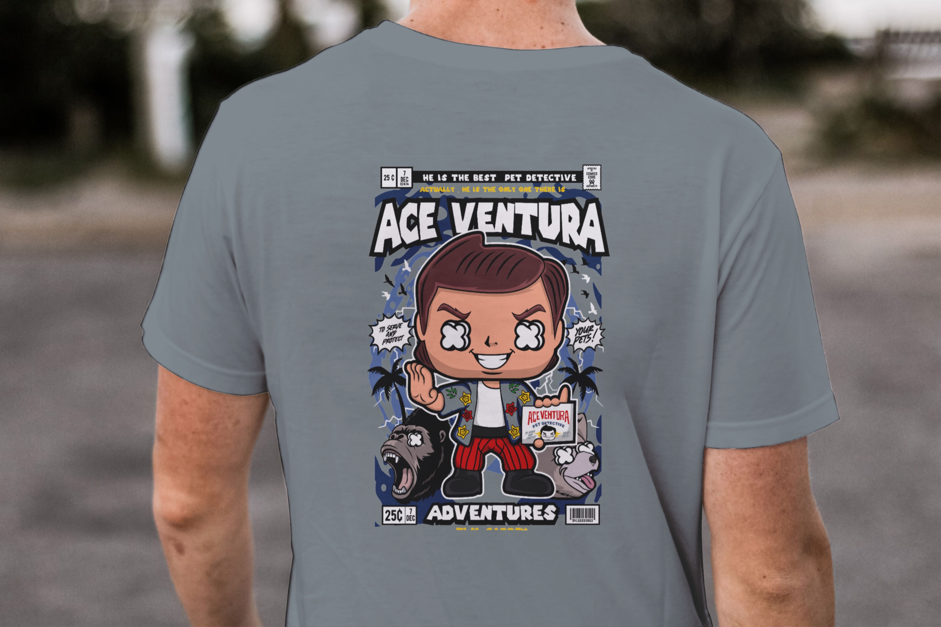 The Best Pet Detective"Funko Ace Ventura Comic Tee