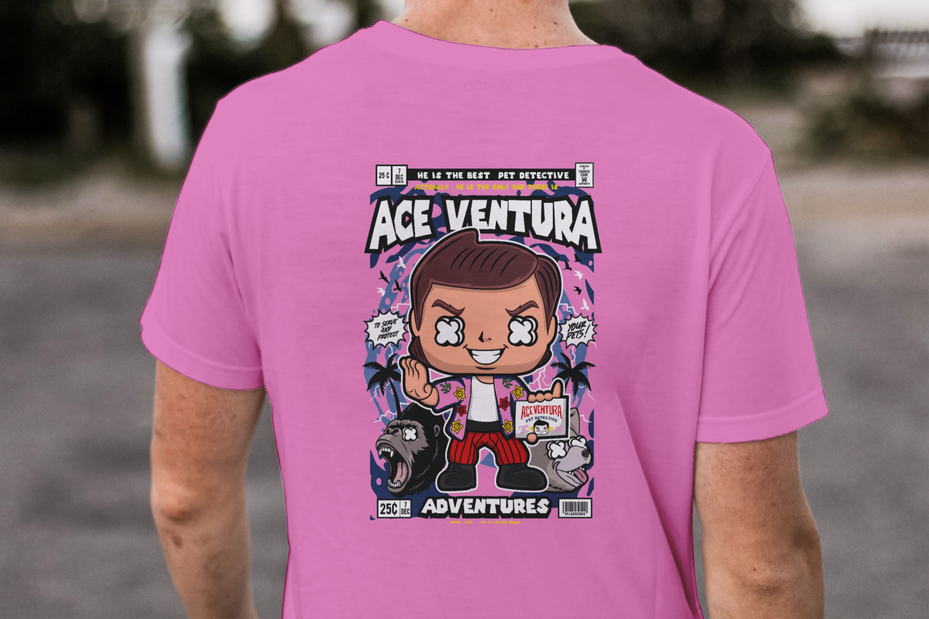 The Best Pet Detective"Funko Ace Ventura Comic Tee