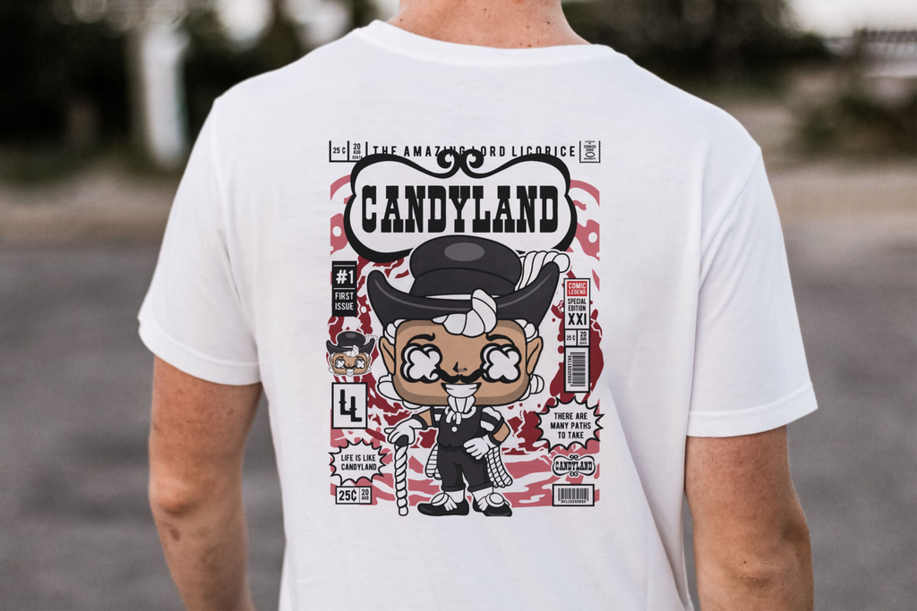 The Amazing Lord Licorice | First Issue Comic Tee