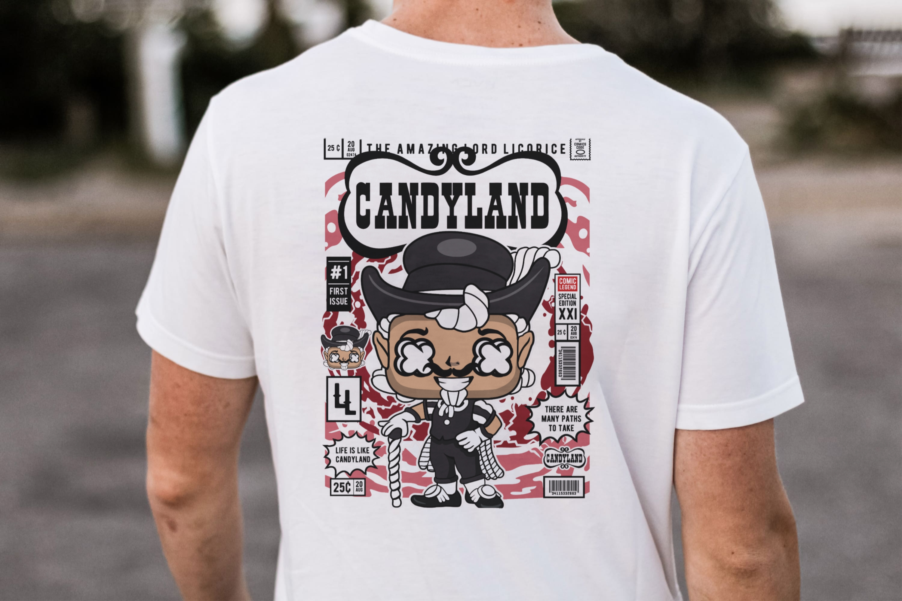 The Amazing Lord Licorice | First Issue Comic Tee