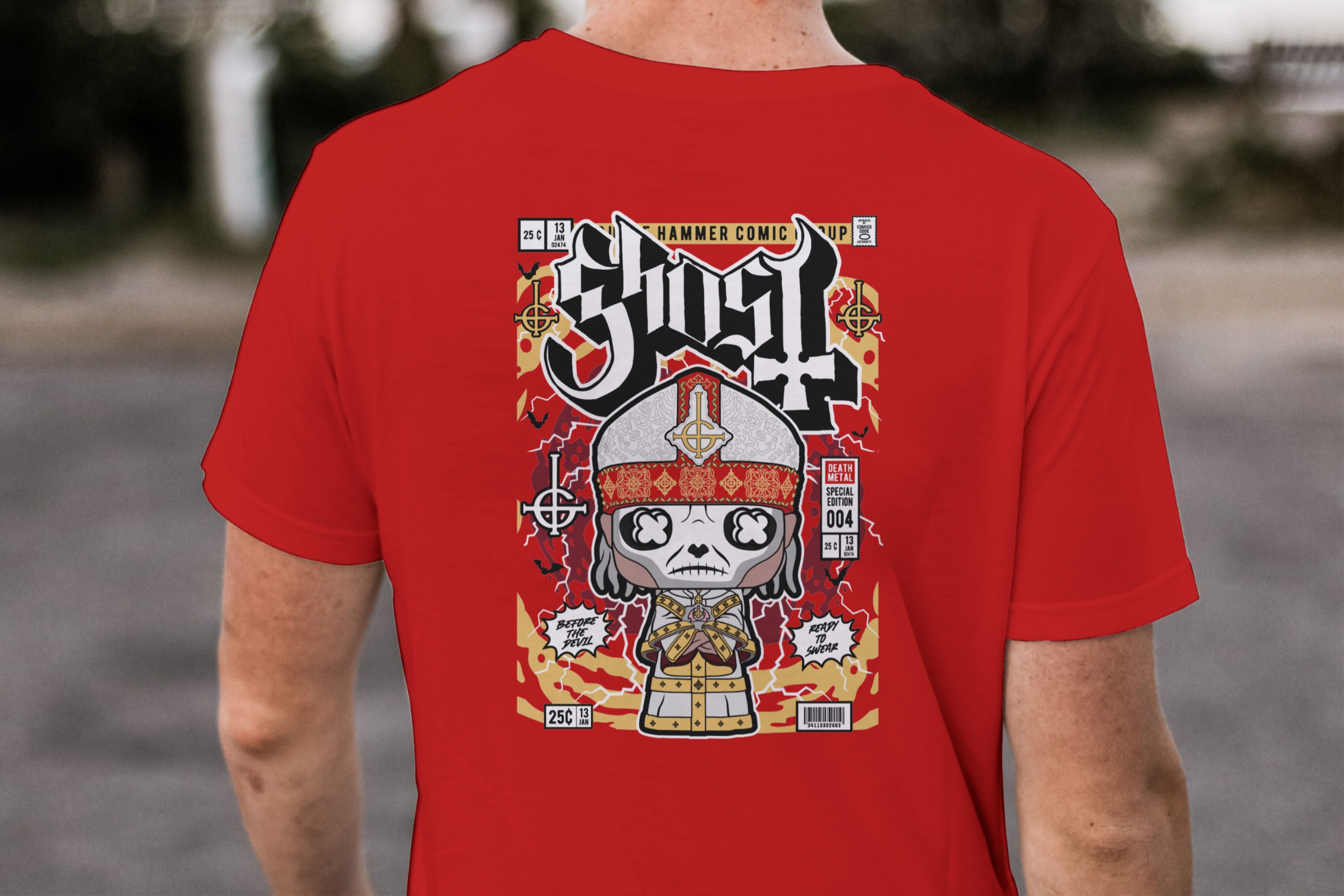 Ghost "Papa Emeritus" Comic Edition Tee