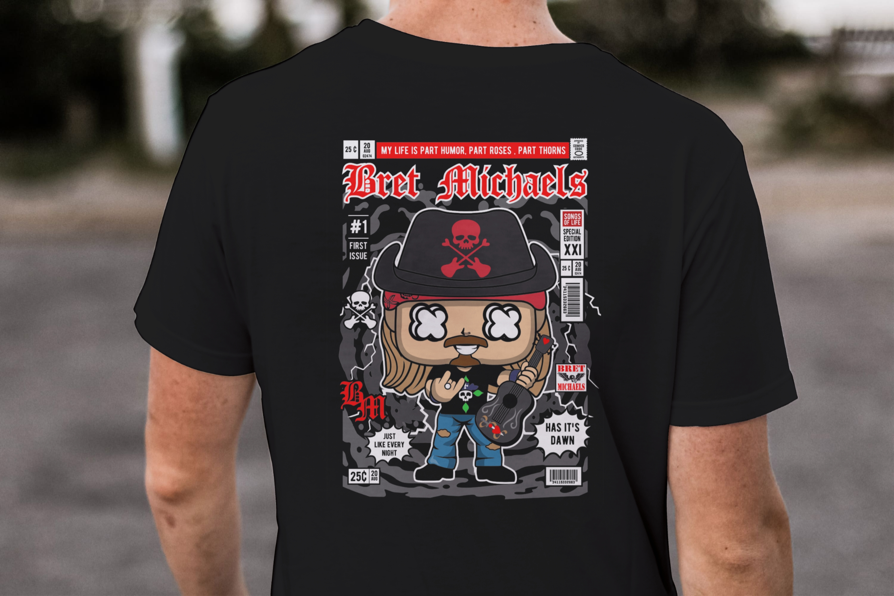 Bret Michaels "Songs of Life" Comic Edition Tee