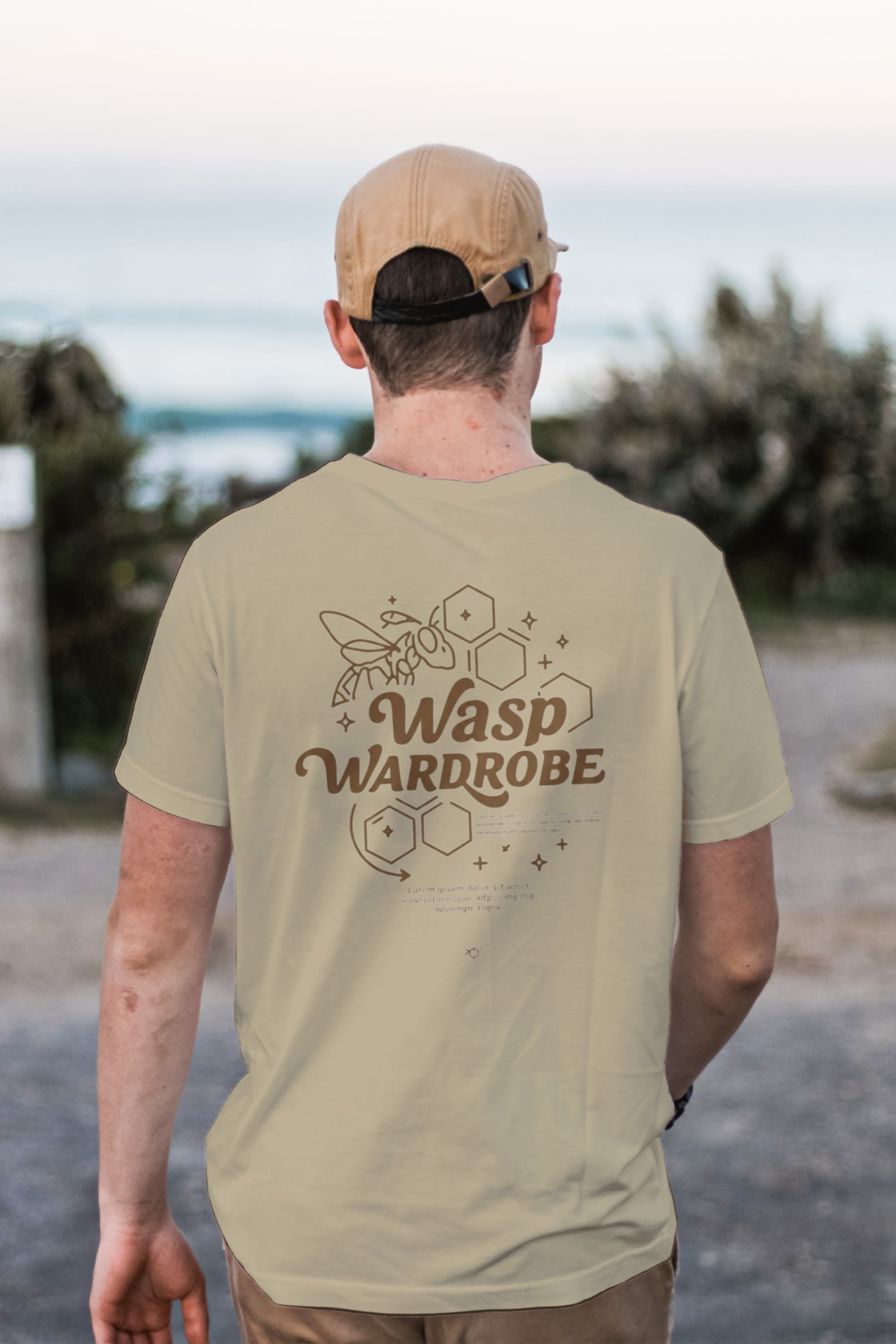 Wasp Wardrobe Honey comb Tee-[Exclusive Wasp Wardrobe Design]