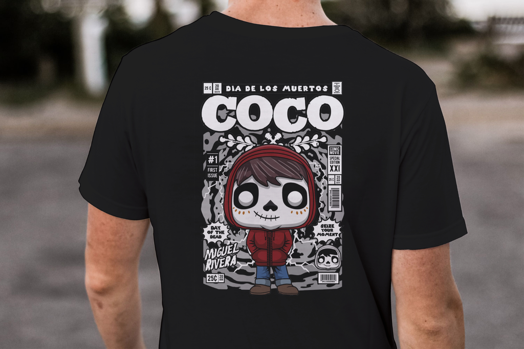 Seize Your Moment" Funko Miguel Comic Cover Tee