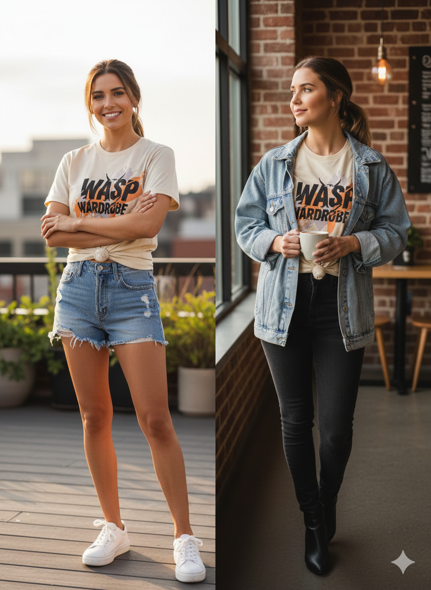 -Wasp Wardrobe Exclusive Beige Unisex T-Shirt