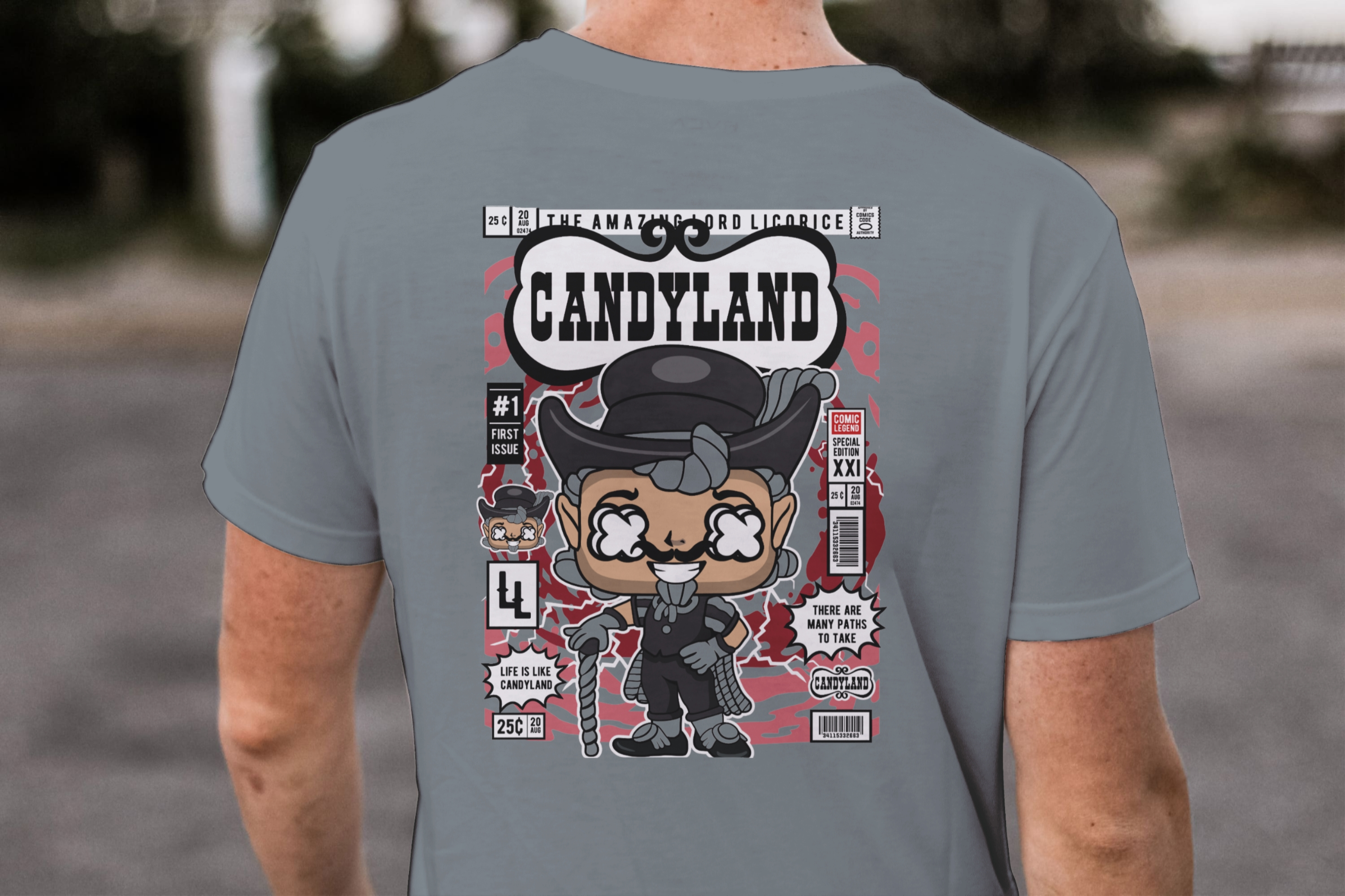 The Amazing Lord Licorice | First Issue Comic Tee