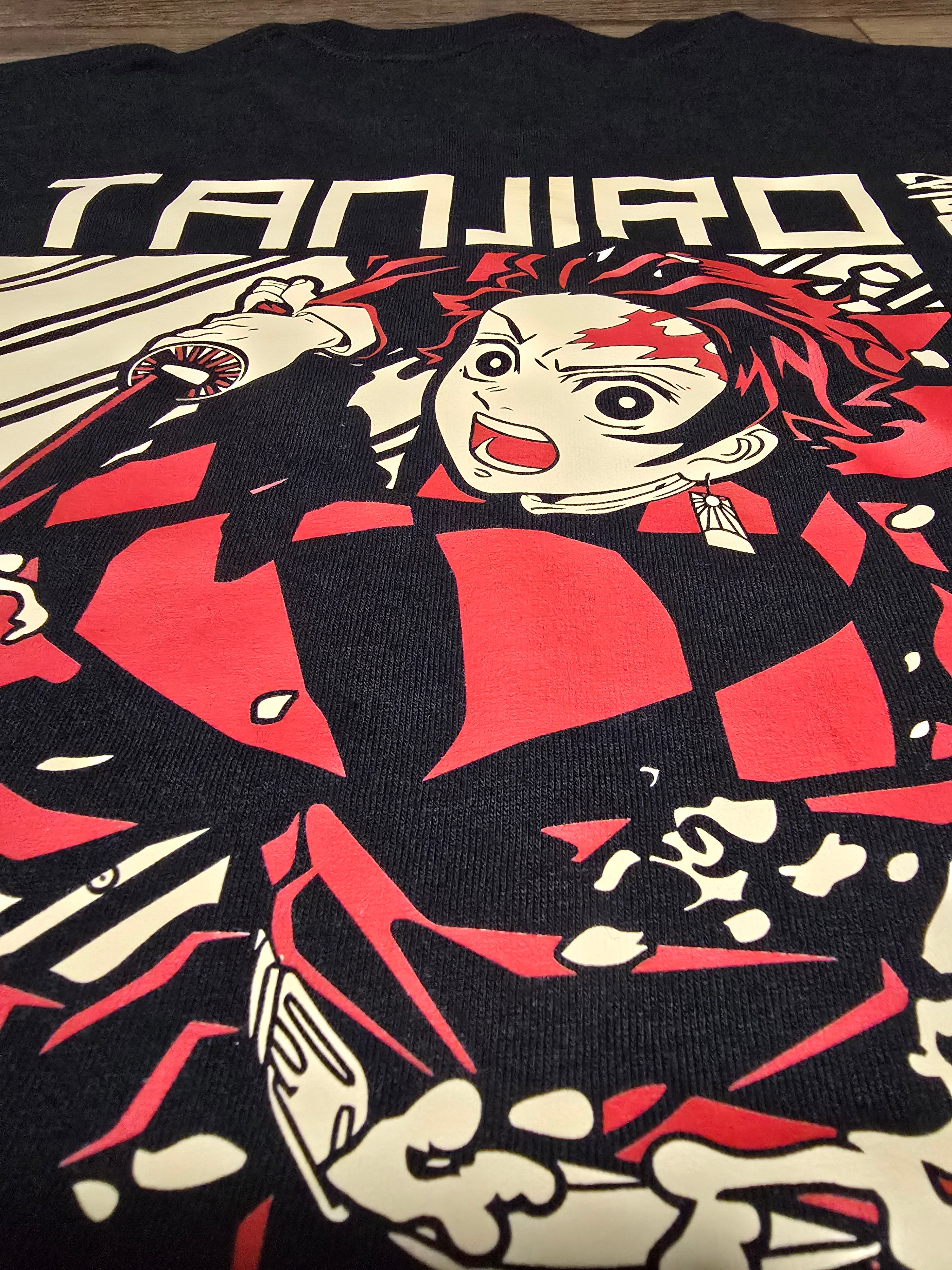 Tanjiro Kamado Graphic Tee – Demon Slayer Kanji Edition