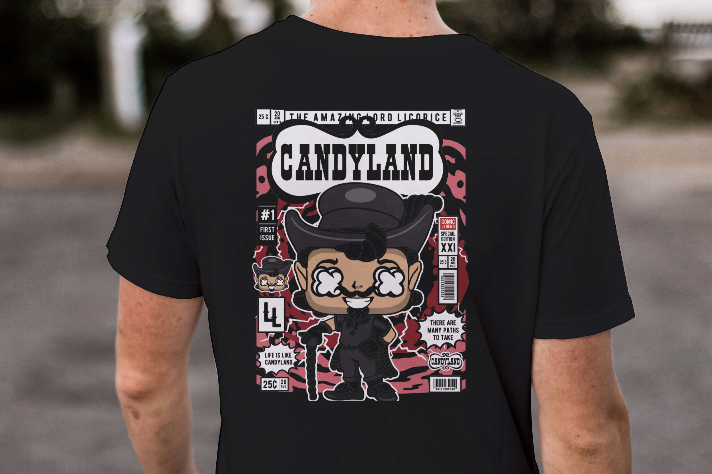 The Amazing Lord Licorice | First Issue Comic Tee