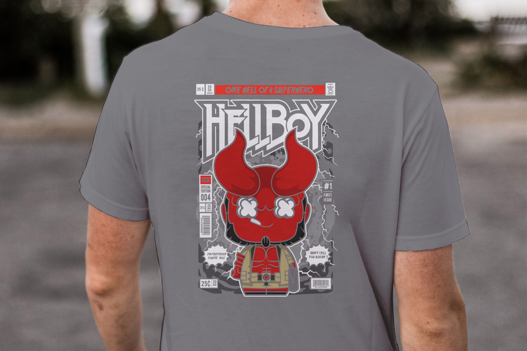 Hellboy "One Hell of a Superhero" Comic Edition Tee