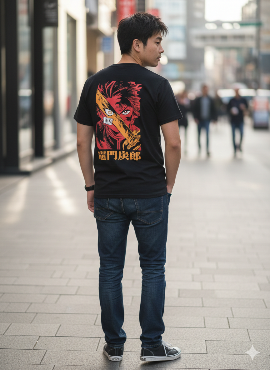 Tanjiro Kamado "Fire & Blade" Anime Tee