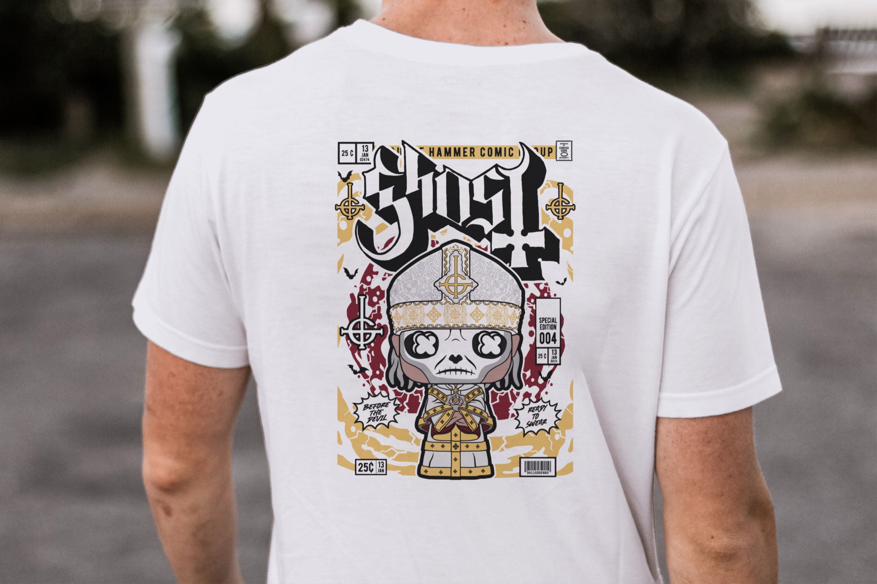 Ghost "Papa Emeritus" Comic Edition Tee