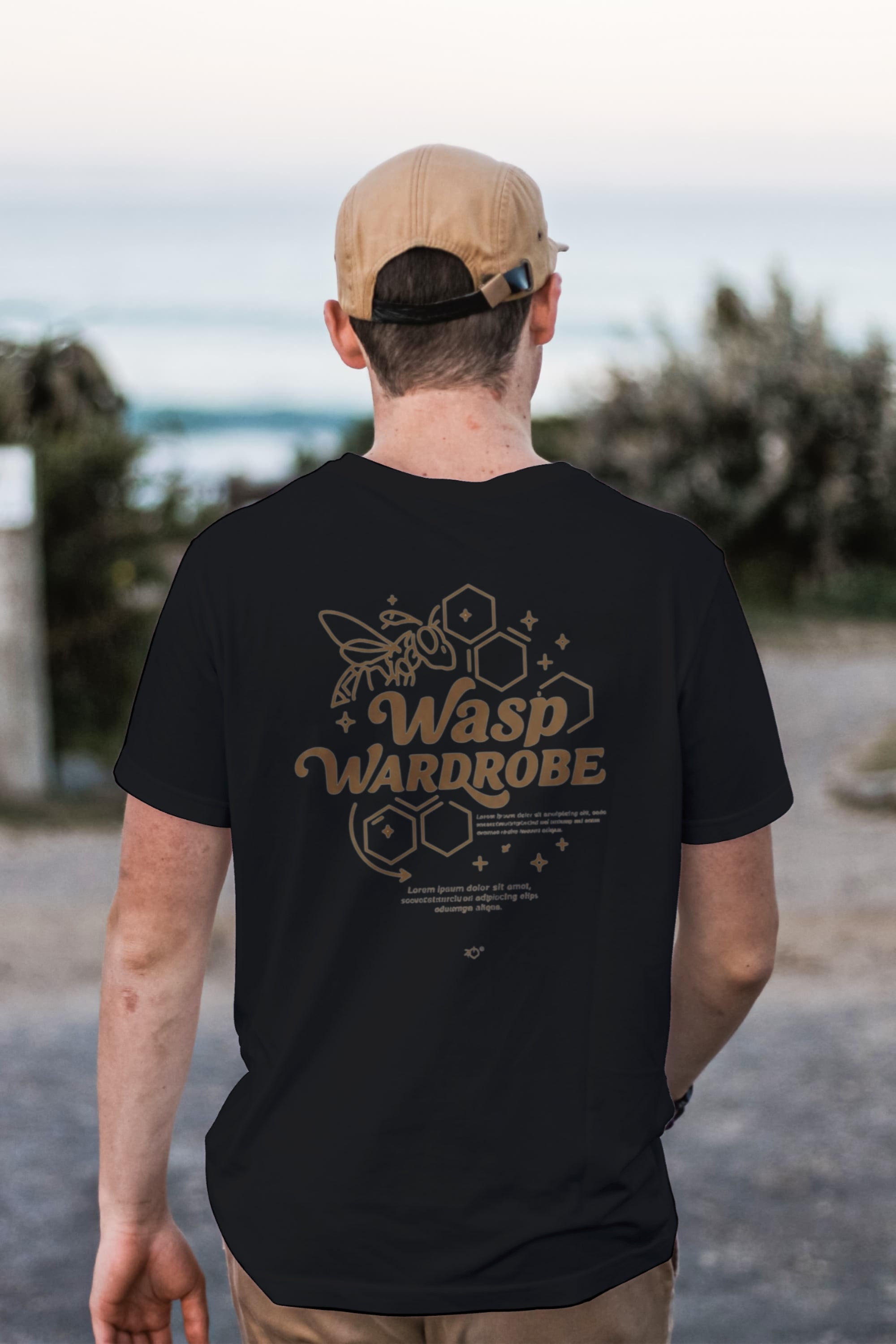 Wasp Wardrobe Honey comb Tee-[Exclusive Wasp Wardrobe Design]