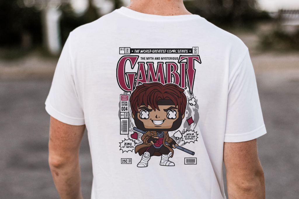 The Myth & Mysterious" Funko Gambit Comic Cover Tee