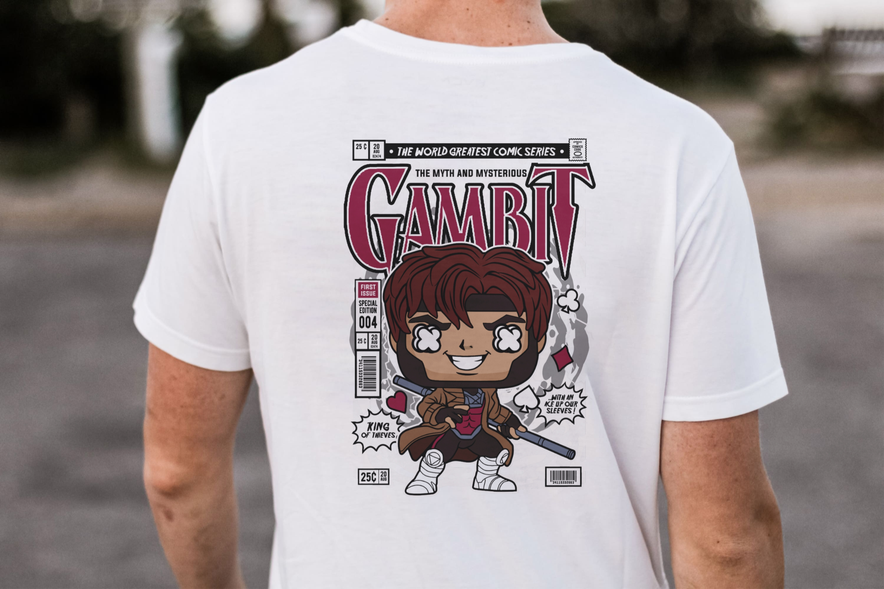 The Myth & Mysterious" Funko Gambit Comic Cover Tee